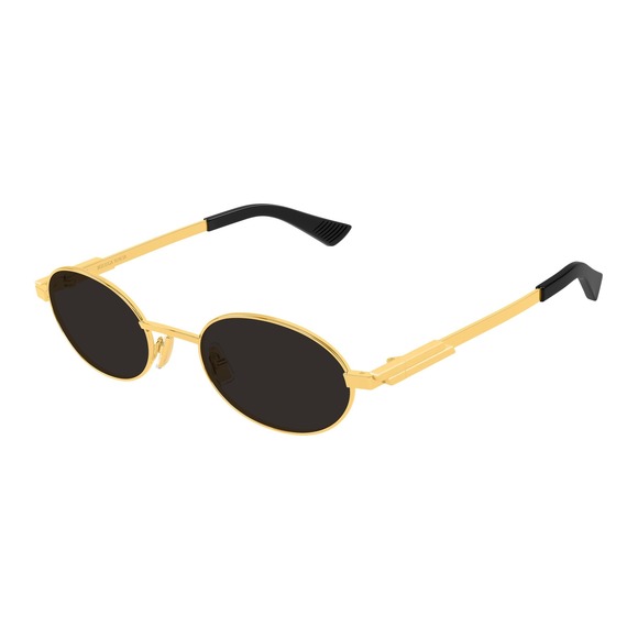 NWT Bottega Veneta BV1470S Gold Grey 52mm Sunglasses